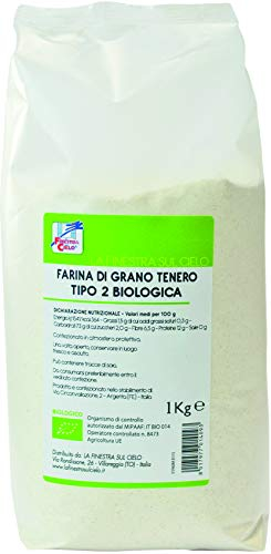 La Finestra Sul Cielo Farina di Grano Tenero Tipo 2 Bio, 1000g