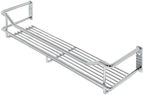 Einbaukorb Putzmittel-Korb Regalkorb Küchen-Schrank - Nische & Türen | Stahl Chrom poliert | Allzweckkorb für Putzmittel & Küchenutensilien | 368 x 103 x 79 mm | 1 Stück - Metall-Korb zum Schrauben
