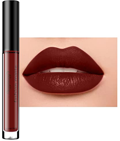 Allbesta Langlebig Wasserdicht Flüssigkeit Matt Lippenstift Matte Lip Gloss Wasserfest Make-up Non-stick Cup (9#)