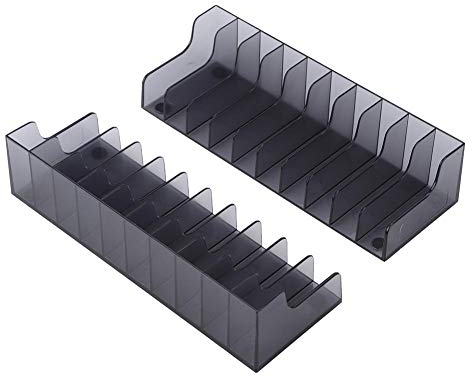 Wendry 2 PCS Game CD Storage Rack, Large Capacity Game Card Box,Corrosion Resistant Wear Resistant CD Storage Stand Holder for PS4/SLIM/PRO