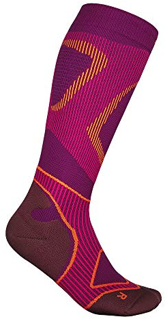 BAUERFEIND Laufsocken Run Performance Compression Socks, 1 Paar Sportsocken für Laufen & Fitness, Kniestrümpfe für Damen mit Targeted Compression Zone