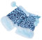 ZLYC Damen Winter Warme Kunstpelz Halbfinger Handschuhe Fingerlose Fäustlinge(Leopard Blau)
