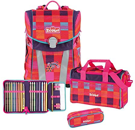 Sternjakob Schulranzen-Set 4tlg Pink Rainbow 73410642100