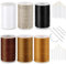 6 Couleurs Fil de Rembourrage Solide Fils Cirés à Coudre à Haute Résistance avec Set d'Aiguilles à Coudre à la Main pour Couture en Cuir (Blanc, Noir, Beige, Café, Caramel, Thé Teint)
