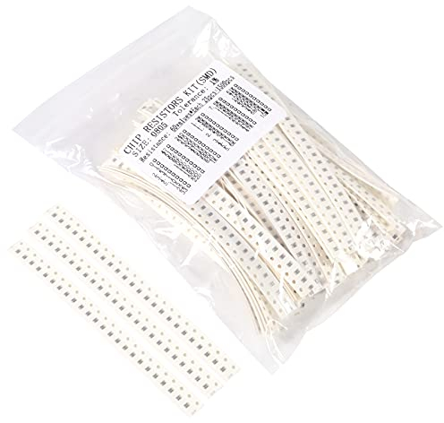 1500PCS 0805 SMD-Widerstands-Kit 0 Ohm-10M Ohm 1/8W 1% Toleranz Chipwiderstände, 60 Werte jeweils 25PCS
