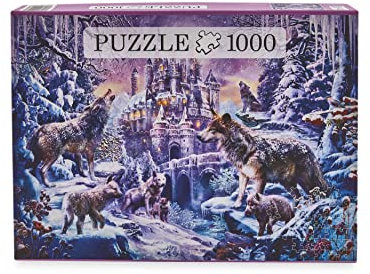 Puzzling is fun ! Artist Artic Wolf 1000 Teile Puzzle Fun Family Game