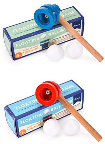 TOYANDONA Schwebender Ball Pusteball Kinder Spielzeug Pfeife Blasspiel Jonglierspielzeug Bubble Game Überraschung Kindergeburtstag Geschenk Kinderspielzeug Pustespiel Mitgebsel blau