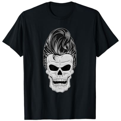 Pompadour Skull Pomade T-Shirt T-Shirt