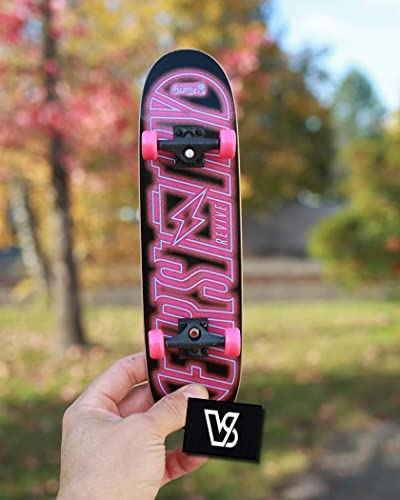 Braille Skateboarding Neon First Try Braille Handskate Handboard/Hand Board 11 Deck - Skateboard für die Hände + Vamos Sticker