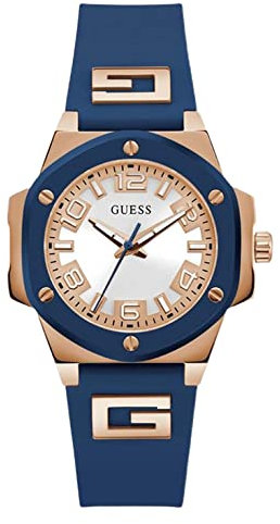 GUESS Femmes Analogique Quartz Montre avec Bracelet en Silicone GW0555L4