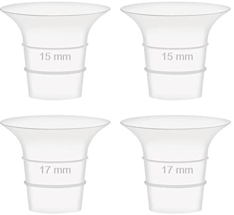 Maymom 15&17mm Flange Insert Compatible with Elvie Single/Double Electric, Elvie Stride 24mm Wearable Cup, Not Original Elvie Stride Replacement Pump Parts
