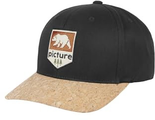 Picture Wakopa Bb Cap Schwarz - Stylische lässige Baseball Cap, Größe One Size - Farbe Black
