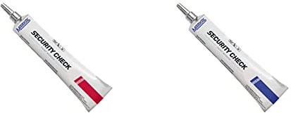 Markal 96670 Security Check Marqueur de peinture, Rouge & 96671 Security Check Marqueur de peinture, Bleu