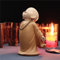 für 6# Home Ornament, buddhistische kleine Mönch Statuen Figur Skulptur Handgemachte Auto Home Dekoration Kleine Mönch Skulptur, chinesischen Stil Harz handgeschnitzt, Buddha Statue