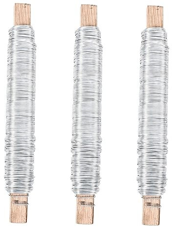 EXCEART 3st Eisendraht Pflanze Bastelsachen Diy Basteldraht Gartenbündeldrähte Bindedrähte Selber Machen Sträuße Bindedrähte Biegsamer Basteldraht Blumen Diy Eisendrähte Kabelbinder Metall