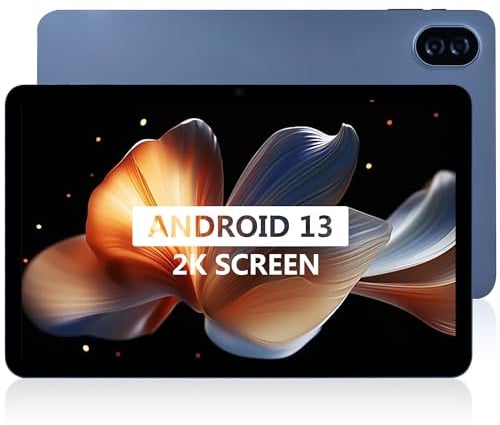 Veidoo 12 Zoll Tablet Android 13, 16GB (8+8 Expand) RAM+256GB ROM / 1TB TF Gaming Tablet, 2K 1200x2000 In-Cell Touchscreen, Octa-Core Prozessor, 7000mAh Akku, 2.4G & 5G WiFi