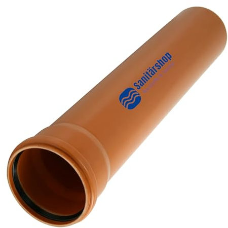 zbs24 KG-Rohre DN250 x 1000mm, KGEM druckfestes Kanalrohr für den Erdeinbau, auch als Schalungsrohr verwendbar - sanitärshop baustoffe & sanitär