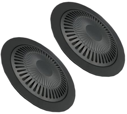 IMIKEYA 2 Sätze pfannenwender Bratpfanne backunterlage sheet pan gridling Koreanische Grillplatte Rauchfreier Ofengrill Backform Blech BBQ-Grillplatte Antihaft Backgeschirr Grillwerkzeug