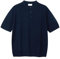 Diana Studio, Polo Rasata in Maglia - Uomo, 100% Cotone, Maniche corte, Casual Fit, Blue Navy, L