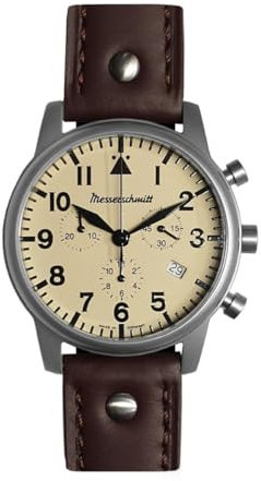 Messerschmitt Herren-Chronograph für Flieger Braun ME-4544-BL
