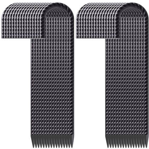 VVOKGO Bewehrungsstäbe, 45,7 cm, J-Haken, robuste Bodenanker (32er-Pack), 0,95 cm Durchmesser, Metall, Stahl, extra lange Zaunpfähle mit Meißelspitze für Gewächshaus, Pavillon, Carport, Campingzelte