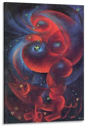 QINGYUAN Otto Dix Poster für schwangere Frau, Kunstdruck auf Leinwand, Poster, Wandkunst, moderne Wohnkunstwerke, 60 x 90 cm