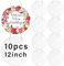 10 Pcs Metal Sublimation Door Hanger Blanks, 12 inch Circle Unfinished Blank Sign Door Hanger