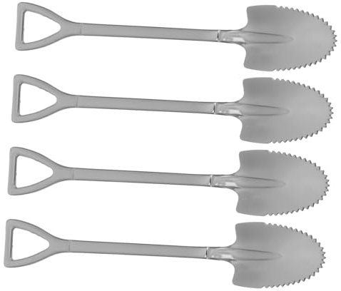 Amosfun 4 Stück Schaber Aus Edelstahl Süßigkeiten Schaufel Grapefruit-speiselöffel Birnenschlammschaufeln Cocktaillöffel Mokkalöffel Essensschaufeln Grapefruit-löffel Silver Edelstahl 304