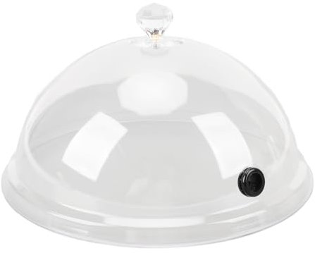Smoking Cloche Dome Cover Smoking Gun Food Smoker and Tools for Cocktails Drinks Lid Accessory for Smoker Infusion Food Drink Plates (Large)