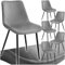 TecTake® Lot de 6 Chaises de Salle à Manger Chaises Rembourrées Chaise Ergonomique Velours Fauteuil Salon Chaise Scandinave Pieds en Metal Noir Chaise Coiffeuse, Chambre, Salon, Bureau, Cabinet