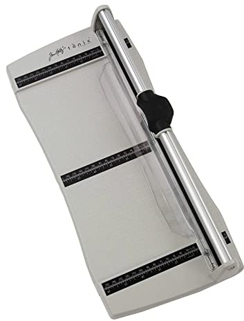 Tonic Studios Tim Holtz Papierschneider - Rotary Media Trimmer 31,5 cm – Heavy Duty Papierschneidemaschine für Papier und Tonkarton – inch/cm - Inkl. Auszieharm, Rutschfeste Basis & Aufbewahrungsfach