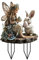Osterdeko Draußen, Gartenstecker Osterhasen Ostern Deko, Frühlingsdeko Draußen, Gartenstecker Frühling Osterdeko Outdoor, Acryl Ostern Hase Garten Stecker für Draußen, Drinnen (Grey, 20x30cm)