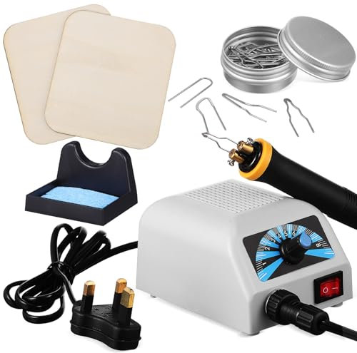 UKCOCO Wood Burning Pen for Engraving and Pyrography with Comfortable Grip Safe Fume-Free Use Versatile for Wood Leather Paper Art Clear Line Precision for Detailed Designs