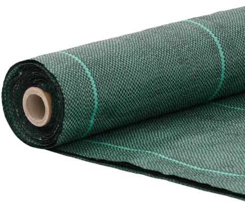 Tomostar Toile de Paillage, Géotextile de Paillage Contre Les Mauvais Herbes Toile Bâche Anti Mauvaises Herbes Vert 1x150 m PP