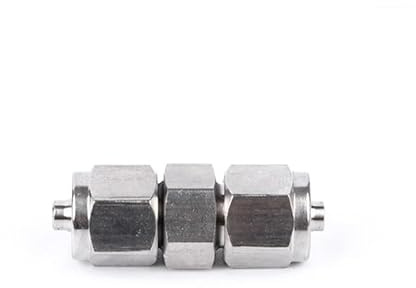 NHKSFBLQ 1 stück 304 Edelstahl Fitting OD 8mm Schlauch Gleich Durchmesser gerade Joint