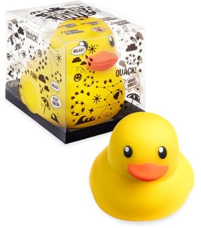TRENDHAUS 967923 - XXL Anti-Stress Squeeze Super Badeente, ca. 19 x 15,5 x 14 cm, Squishy in Enten-Form, Stressball für Kinder und Erwachsene