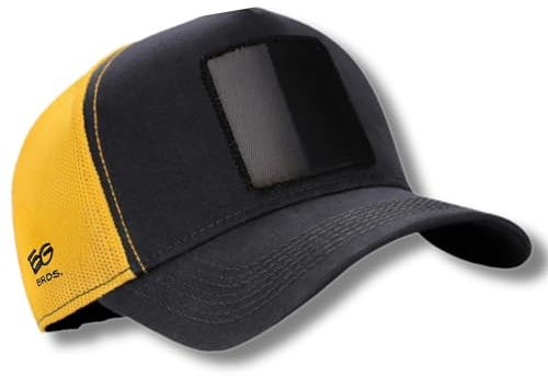 EG BROS Trucker Cap Herren – Mit austauschbarem Logo für individuellen Style – Personalisierbare Mesh-Cap für Männer, Damen & Kinder – Atmungsaktiv, größenverstellbar & perfekt für Sommer & Streetwear