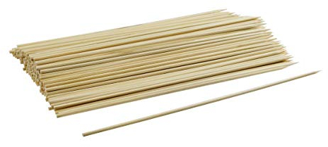 FACKELMANN Schaschlikspieße 20cm 300 Stück aus Bambus, beige, 20 x 0.1 x 0.1 cm, 300-Einheiten