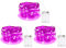 BOLWEO 10ft/3M 30 LEDs Pink LED String Light,Battery Operated Fairy Christmas Party Wedding Girls Room Lights,Waterproof Copper Wire Indoor Outdoor Decorations,3Pack