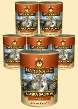 Wolfsblut Alaska Salmon Adult Nassfutter für Hunde mit Lachs und Kartoffel - 6 x 395 g