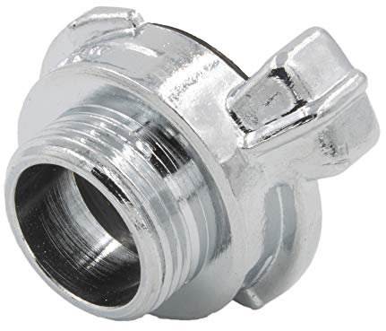 SpiceFlow Schnellkupplung GEKA mit 3/4 Zoll AG Aussengewinde Massive Ausführung in Chrom Messing Schlauchkupplung System GEKA
