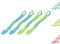 Vital Baby Mamas erster Löffel, Fütterlöffel, Beikostlöffel für Gläschen, Schaber, extra langer Löffel, Babylöffel, spülmaschinengeeignet, ab ca. 4-6 Monaten, 4 Stück - blau/grün