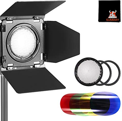 GODOX BD-08 barndoor kit Honey Comb, riflettore a quattro ali e 4 filtri colorati accessori per flash esterno Godox AD400 Pro