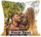 Personalisiertes FOTOGESCHENK mit eigenem Foto (45 x 45 cm) Foto-Kissen mit Deinem Foto & Text Bedrucken Zum Jahrestag, Geburtstag, Valentinstag (mit Füllung) Foto Full [091]