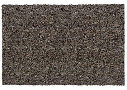 Carpido rutschfeste Kokosmatte - 100 x 300 cm Grau - Nachhaltige Naturfaser für den überdachten Außenbereich - 100% Kokos Fußmatte - Türmatte Eingang