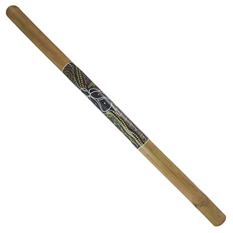 Coco Papaya Didgeridoo aus Bambus, bemalt, Motiv Schildkröte, 120 cm