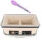 Hibachi Griglia A Carbone Stufa, Rettangolare Giapponese Argilla Ceramica Yakitori Barbecue Griglia A Carbone Portatile Ripiano Del Tavolo Fornello A Carbone Con Grate, in Piedi E Food Tong