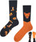 TODO Lustige Socken Herren und Damen, Coole Socken mit Motiv - Mehrfarbige, Bunte, Verrückte (39-42, Fuchs)