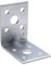 Eckwinkel, 90 mm, verstärkt, Winkel, robust, aus Stahl, Befestigung in L-Form, 50 x 50 x 35 x 2,5 mm, Zink-Finish, für Holzschränke, Möbelregalhalter (10 Stück)