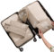 MURISE Packing Cubes 6 Set, Kleidertaschen, Koffer Organizer für Urlaub, Packwürfel Reise Würfel, Ordnungssystem (Khaki)